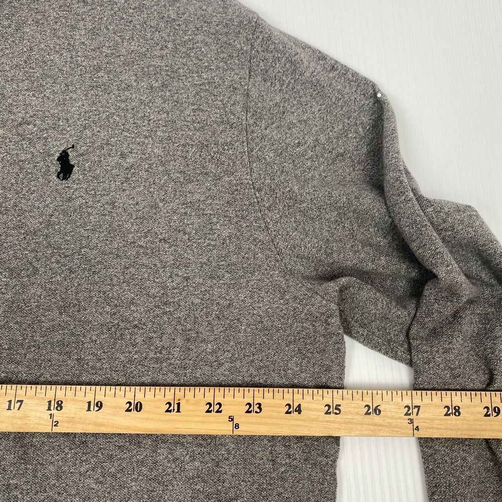 Polo Ralph Lauren Men's Size XXL Pullover Sweatshirt Gray Cotton Sweater - Picture 4 of 12